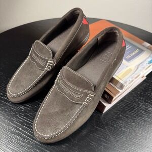 FootJoy Golf Club Casual Men's Suede Penny Loafers Brown/Red 79038 Size 9M